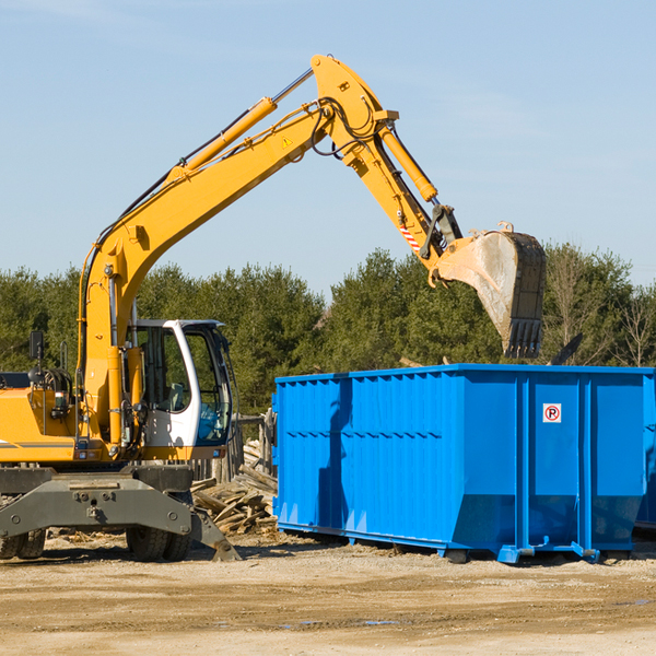 what happens if the residential dumpster is damaged or stolen during rental in Farnham